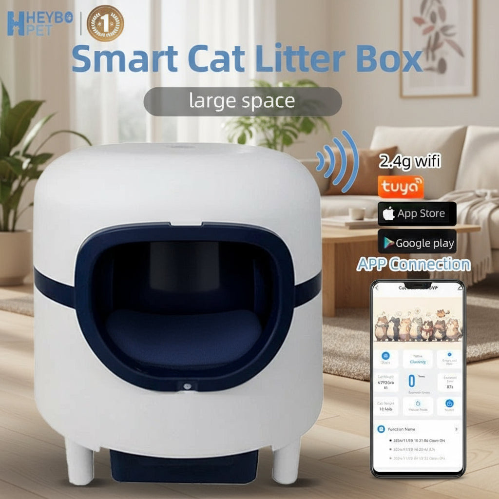 HEYBO Stylish Litter Box Cat Supplies with Smart Sensor