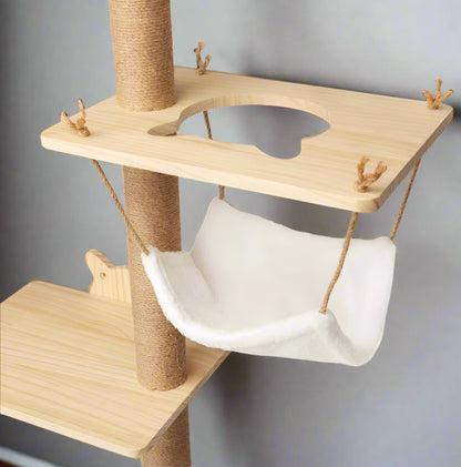 Damyanti Wall-Mounted Cat Tree Shelved 6 Pcs Climbing Center