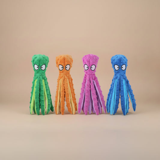 Pet Plush Toy Cat Dog Voice Octopus Shell Puzzle Toy Bite Resistant Interactive Pet Dog Teeth Cleaning Chew Toy Pet Supplies