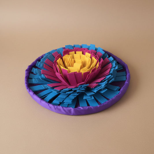 Snuffle Mat for Dogs Adjustable Interactive Puzzle Toy for Large Small Breed Slow Feeder for Mental Stimulation Encourages Natural Foraging Ideal for Indoor & Outdoor Use