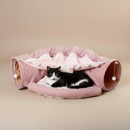 Pet Cats Tunnel Interactive Play Toy Mobile Collapsible Ferrets Rabbit Bed Tunnels Indoor Toys Kitten Exercising Products