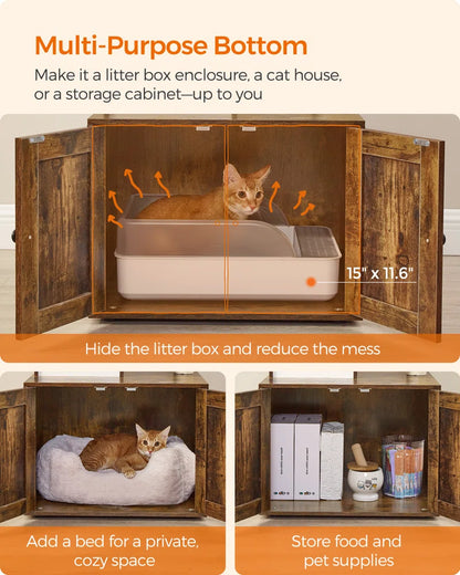 53" Kimmel Cat Tree with Litter Box Enclosure