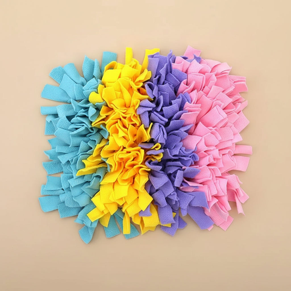 Washable Snuffle Smelling Mats for Pet Dogs Anti-Slip Nose Training Blanket Sniffing Pads Dog Puzzle Toys