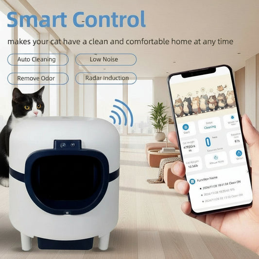 HEYBO Stylish Litter Box Cat Supplies with Smart Sensor