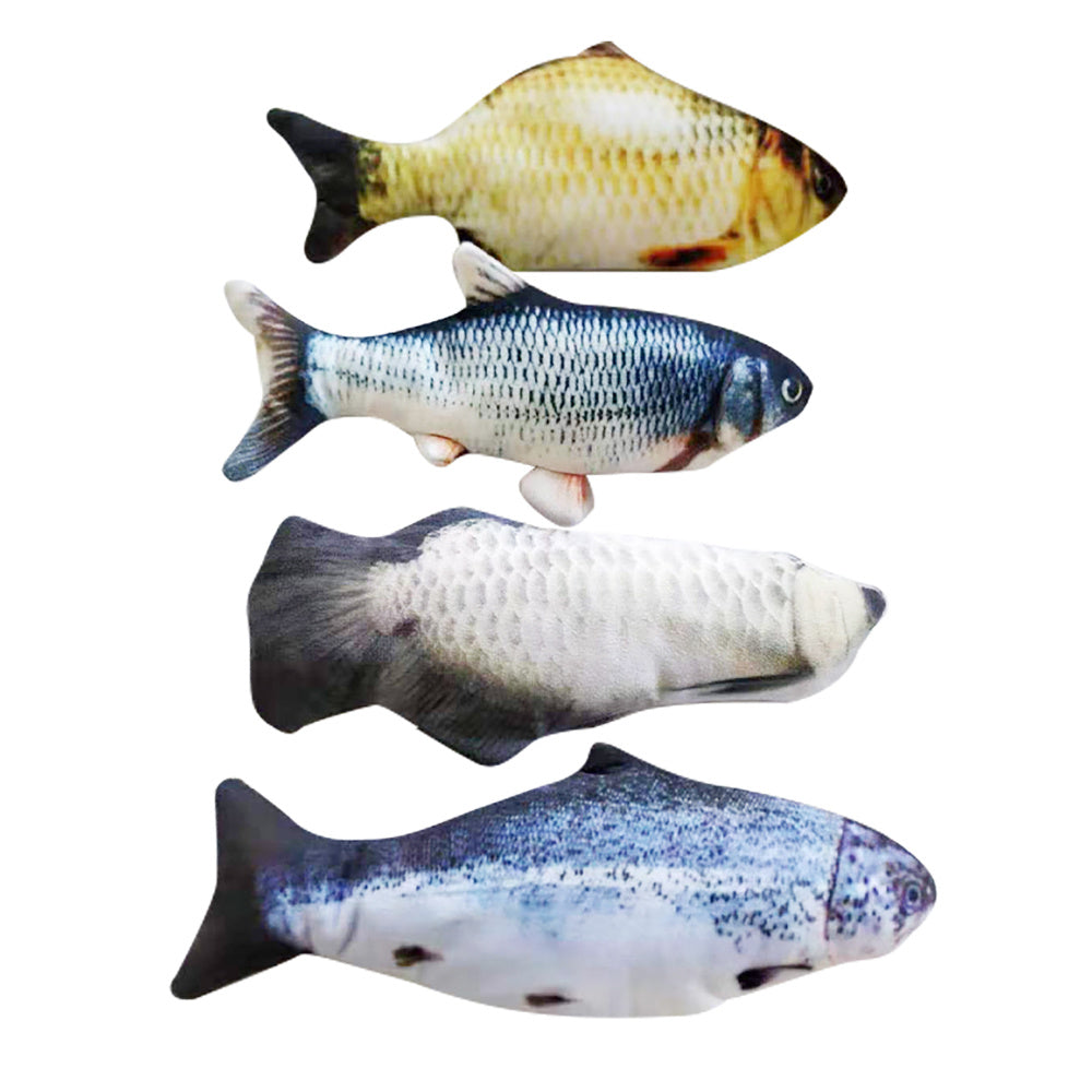 Electronic Pet Cat Toy - Interactive Fish-Shaped USB Rechargeable Cat Toy