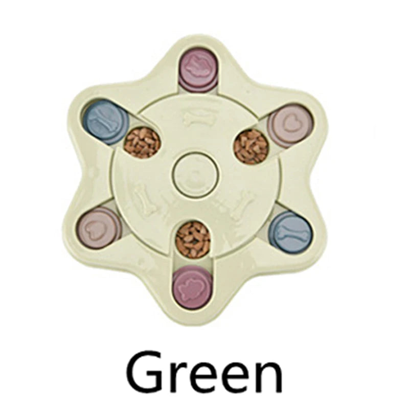 Dog Toys Puzzle Slow Feeder Interactive Increase Puppy IQ Food Dispenser Slowly Eating Nonslip Bowl Pet Cat Dogs Training Game