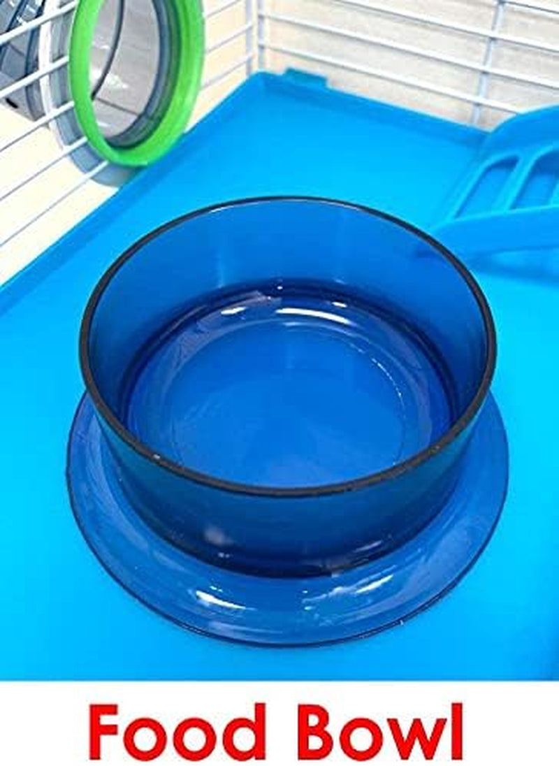 Large Multi Level Twin Tower Expansible and Customizable Habitat Hamster Rodent Gerbils Mouse Mice Small Animal Home Cage with Crossing Tube with Full Set of Accessories