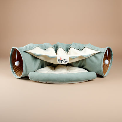 Pet Cats Tunnel Interactive Play Toy Mobile Collapsible Ferrets Rabbit Bed Tunnels Indoor Toys Kitten Exercising Products