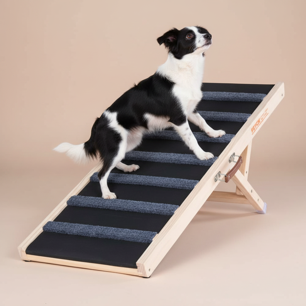 Adjustable Solid Wood Folding Pet Ramp (39", 41", & 47" Models)