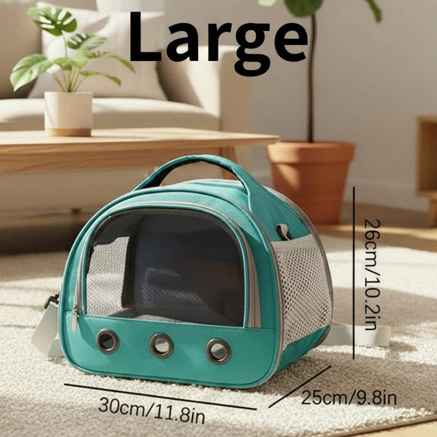 Foldable Cat Dog Bird Rabbit Carrier Bag with Thick Cotton Cushion Pet Aviation  Anti-Suffocation Portable Travel Bag