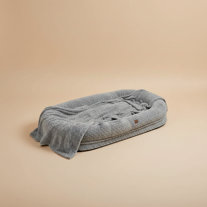 Large Bolster Bed with Blanket