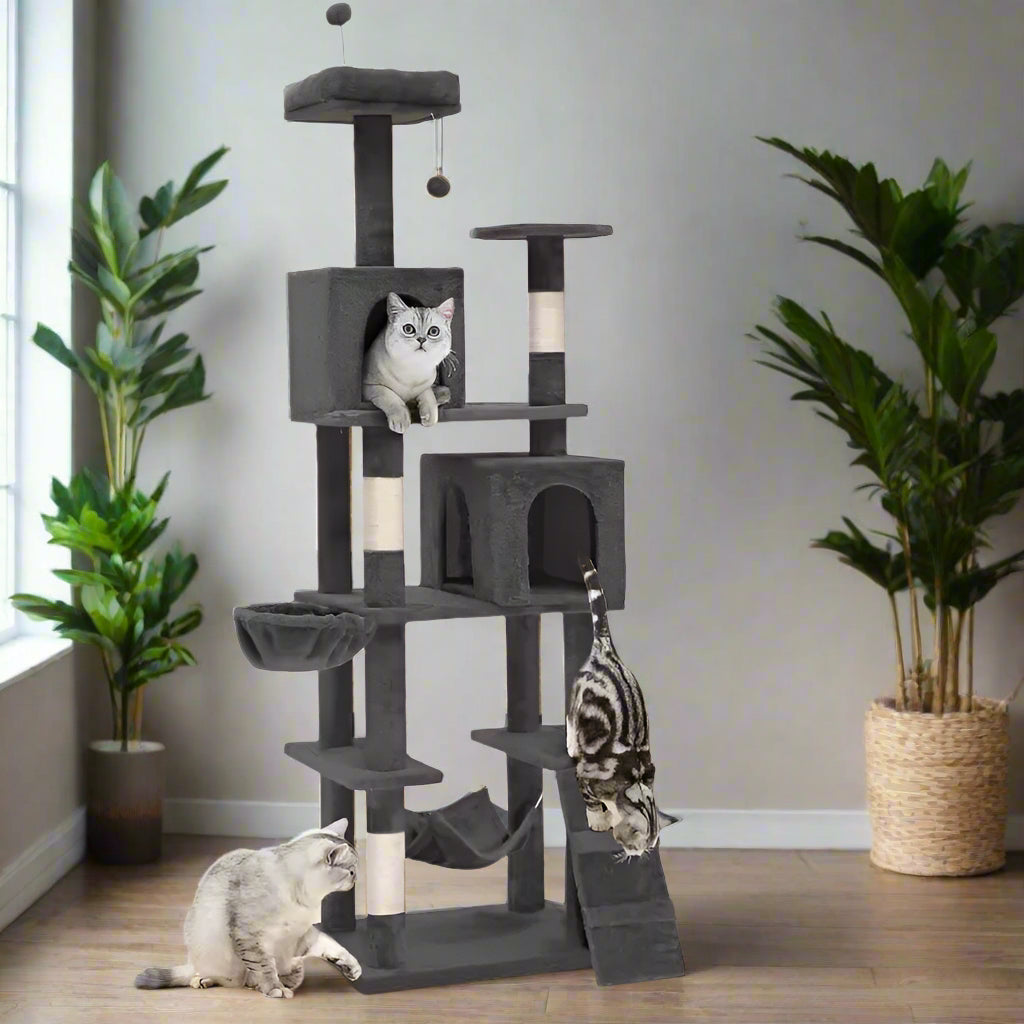 75"H Plush Cat Tree