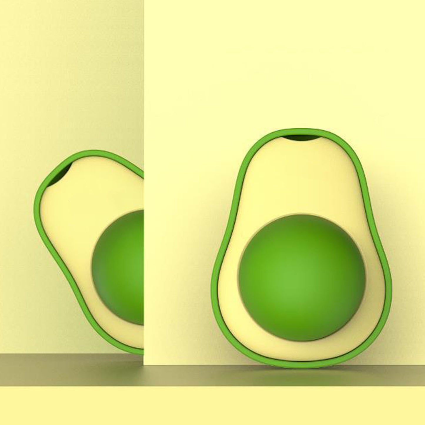 Cute Avocado Catnip Toys Cat Teeth Cleaning Toy - Interactive Pet Toys with Silvervine Ball for Cat Supplies