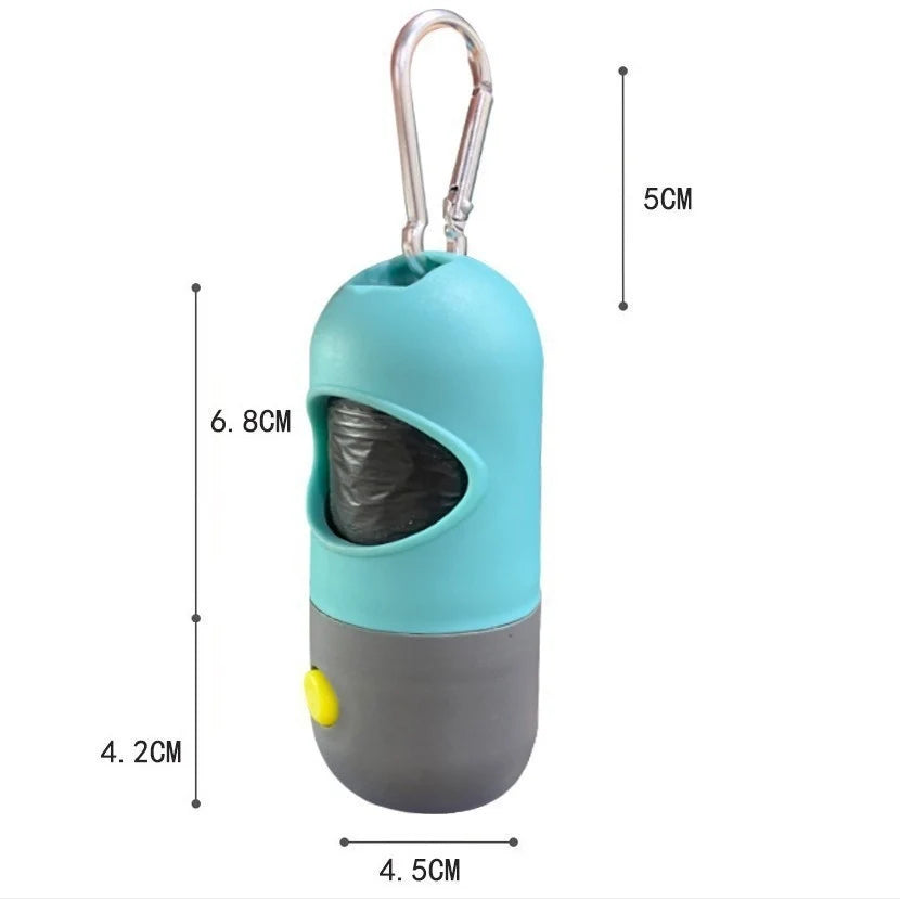 Led Light Pet Waste Bag Dispenser for Dogs Cats Dog Poop Scooper Bags Waste Bags Holder Dispensers Pet Clean Accessories