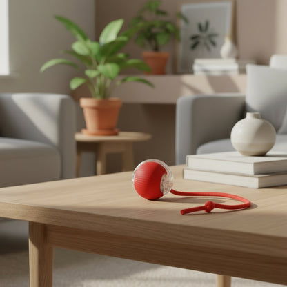 Rechargeable Smart Pet Interactive Automatic Rolling Ball Toy Cats Pet Products New Electric Dog Ball Toy Simulated Tail for Cat