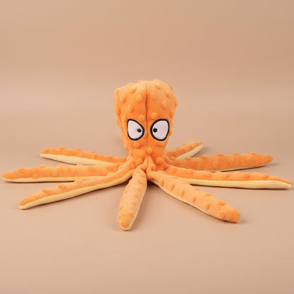 Pet Plush Toy Cat Dog Voice Octopus Shell Puzzle Toy Bite Resistant Interactive Pet Dog Teeth Cleaning Chew Toy Pet Supplies