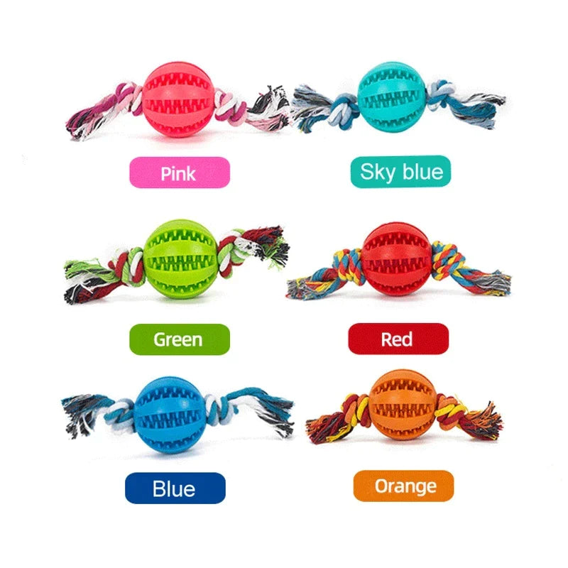 Dog Toy Interactive Bal for Dog Chewing Toys for Pet Tooth Cleaning Dog Food Ball Solid Toy Ball Dog Chewing