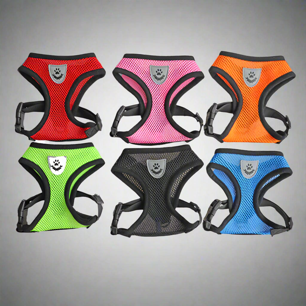 Cat Dog Pet Harness Adjustable Control Vest Dogs Reflective S M L XL Leash