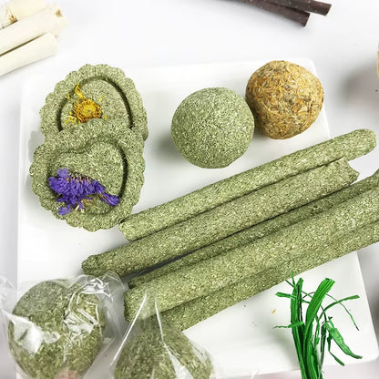 Rabbit Guinea Pig Dragon Cat Chew Toys Tooth Cleaning Toy for Bunny Hamster Tooth Grinding Set Pet Tooth Grinding Snacks