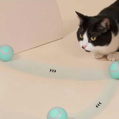 Smart Cat Toys Automatic Rolling Ball Electric Cat Toys Interactive for Cats Training Self-Moving Kitten Toys Pet Accessories