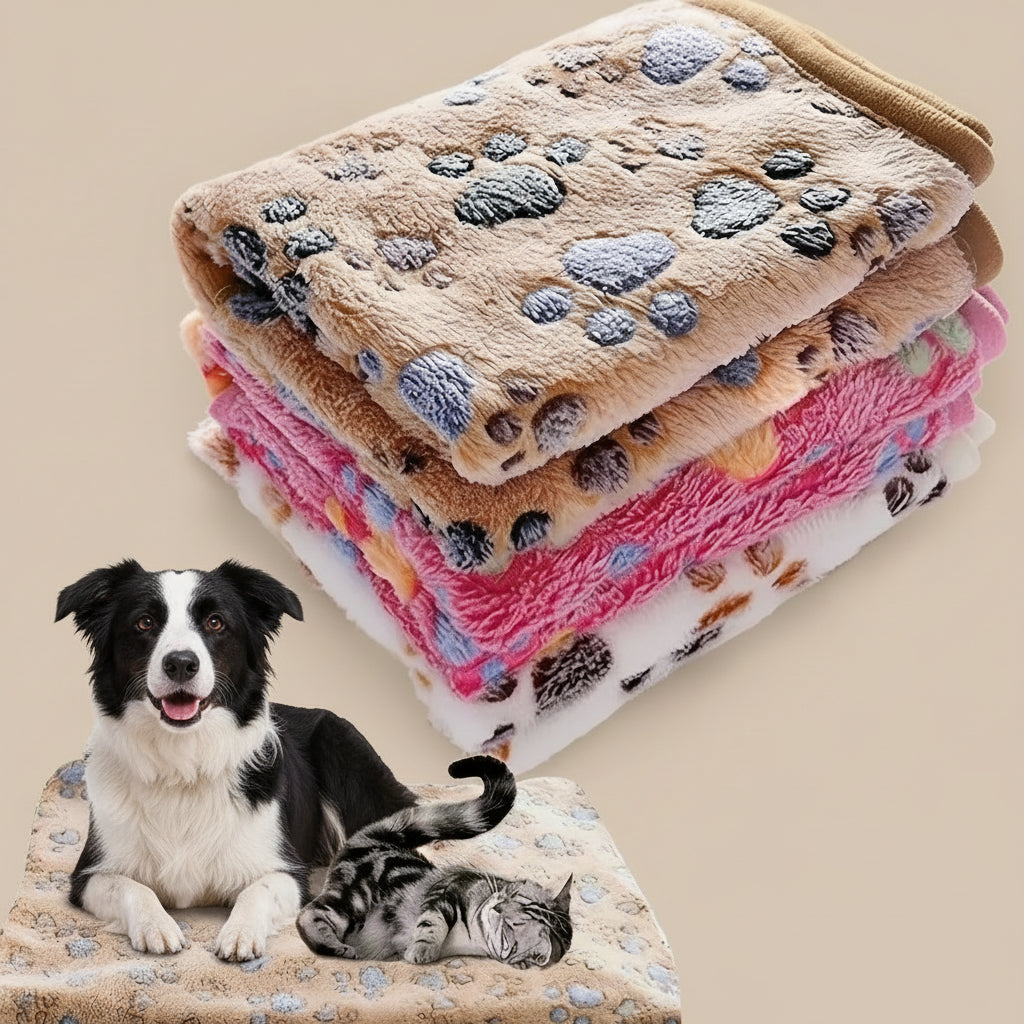 Soft Fluffy Quality Pet Blanket Cute Cartoon Pet Mat Warm and Comfortable Blanket for Cats and Dogs