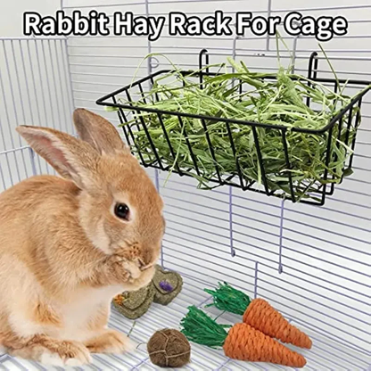 Metal Rabbit Hay Feeder Rack  MustLovePets