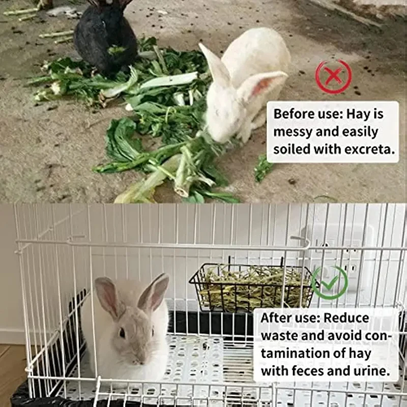 Metal Rabbit Hay Feeder Rack  MustLovePets