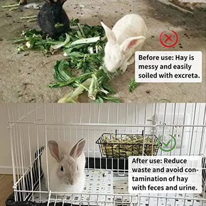 Metal Rabbit Hay Feeder Rack  MustLovePets