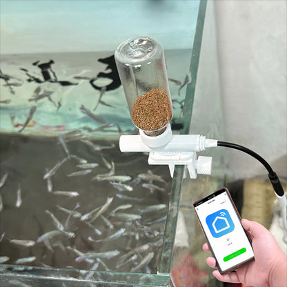 Fish Tank Feeder Mobile Phone Remote Control Intelligent Timing Feeder Ornamental Fish Turtle Food Aquarium Automatic Feeder