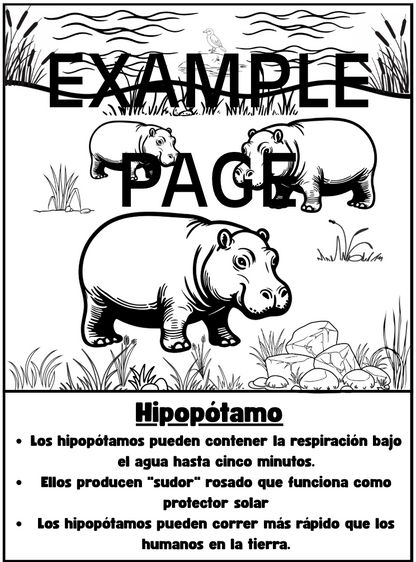 Animal Coloring Book with Fun Facts (PDF)