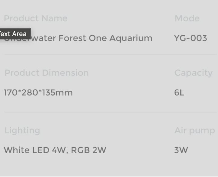 Desktop Smart Betta Fish Tank - Mini Acrylic Ecological Goldfish Tank with W+RGB Lighting & Pneumatic Filter