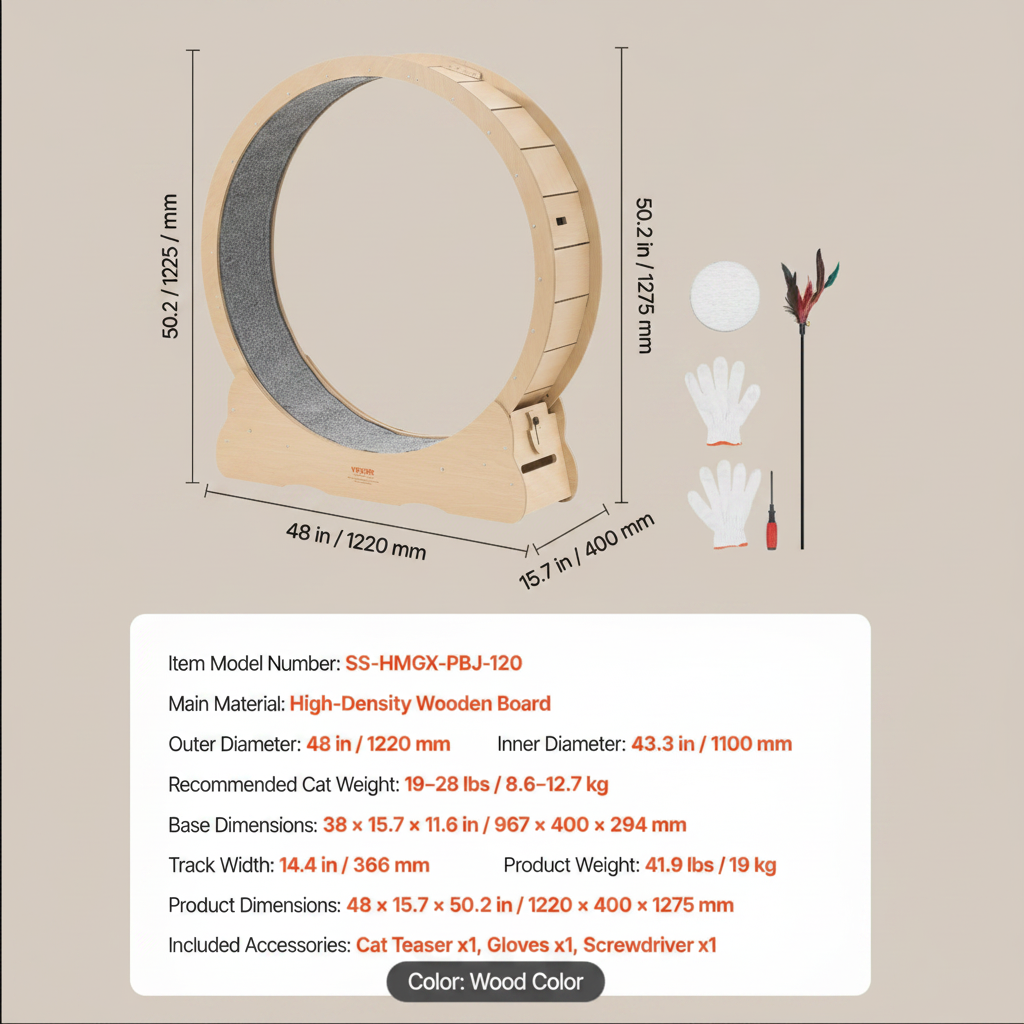 Cat Exercise Wheel 🎁  MustLovePets