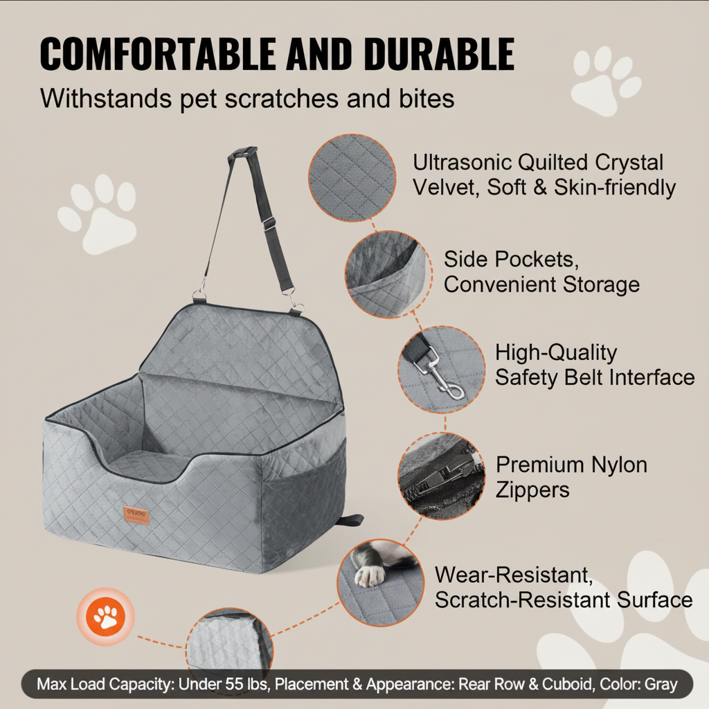 Pet Booster & Travel Car Bed  MustLovePets
