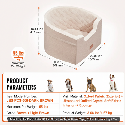 Pet Booster & Travel Car Bed  MustLovePets
