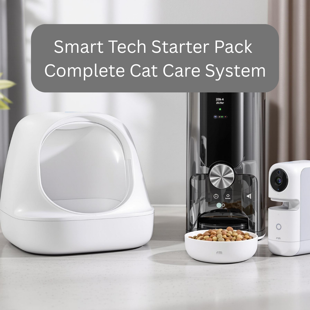 Smart Tech Starter Pack - Complete Pet Monitoring & Care System Bundle | Must Love Pets (15% OFF)