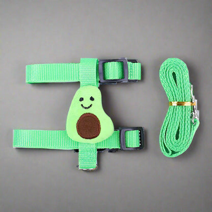 Cartoon Rabbit Harness and Leash Set Walking Adjustable Pet Harnesses for Small Animals Bunny Guinea Pig Mascotas Accessories