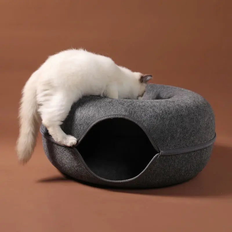 Felt Tunnel Cat Beds