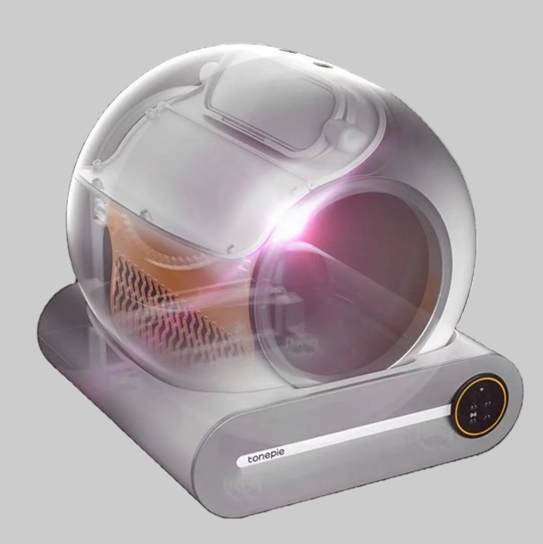 Self Cleaning Cat Litter Box, Ultra-Safe Protection Automatic Cat Litter Box, APP Control/Lower Entry/Large Capacity