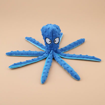 Pet Plush Toy Cat Dog Voice Octopus Shell Puzzle Toy Bite Resistant Interactive Pet Dog Teeth Cleaning Chew Toy Pet Supplies