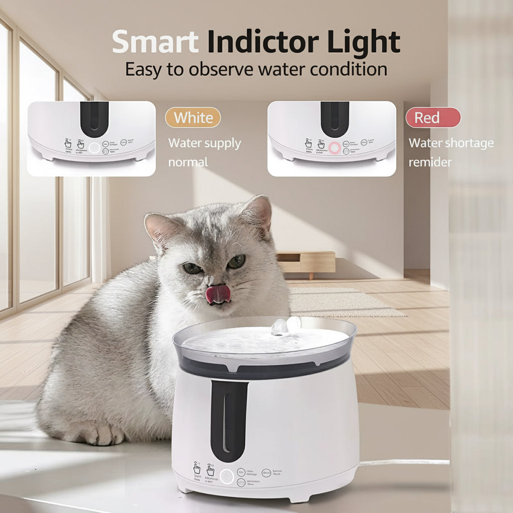 Cat Water Fountain Auto Filter Wireless Smart Pet Cat Drinker Bowl 2L Recirculate Filtring Drinker for Cats Pet Water Dispenser