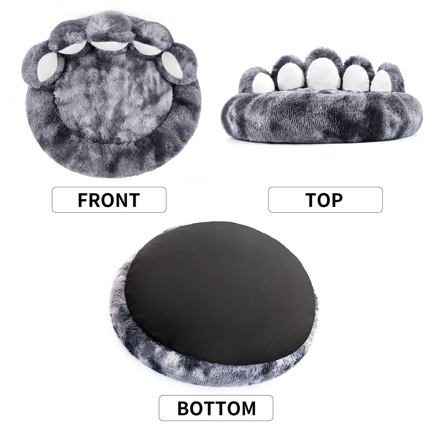 Cute Dog Bear Paw Shape Dog Bed - Dog Beds &amp; Furniture For Small And Medium Dogs, Cozy Plush Cute Cat Beds For Indoor Cats