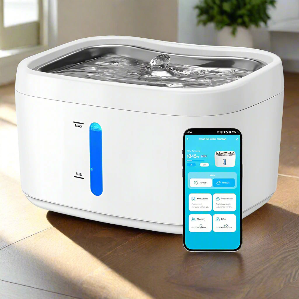 HEYBO Pet Water Fountain Water Dispenser with Smart Pump