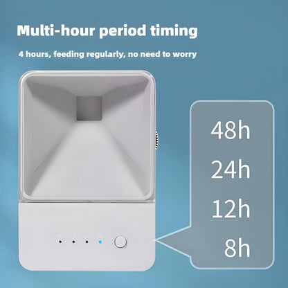 Automatic Fish Feeder/Intelligent Feeder, 4-Speed Timer, Maximum Support for 12MM Fish Food, Suitable for Turtles and Fish