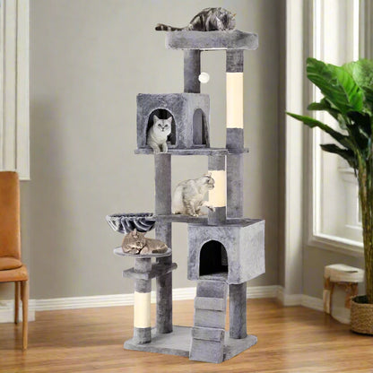 75"H Plush Cat Tree