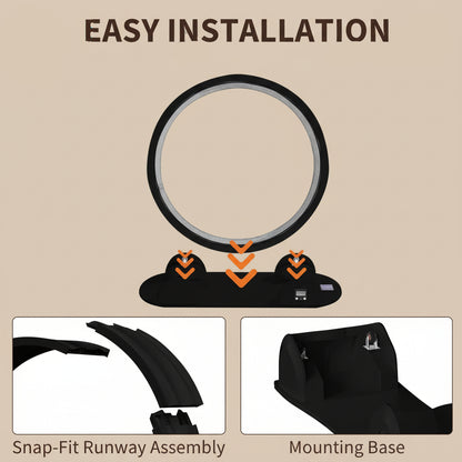 Cat Exercise Wheel 45" Large Treadmill for Indoor Cats Quiet Running Wheel with Smart Pedometer for Running Walking Training