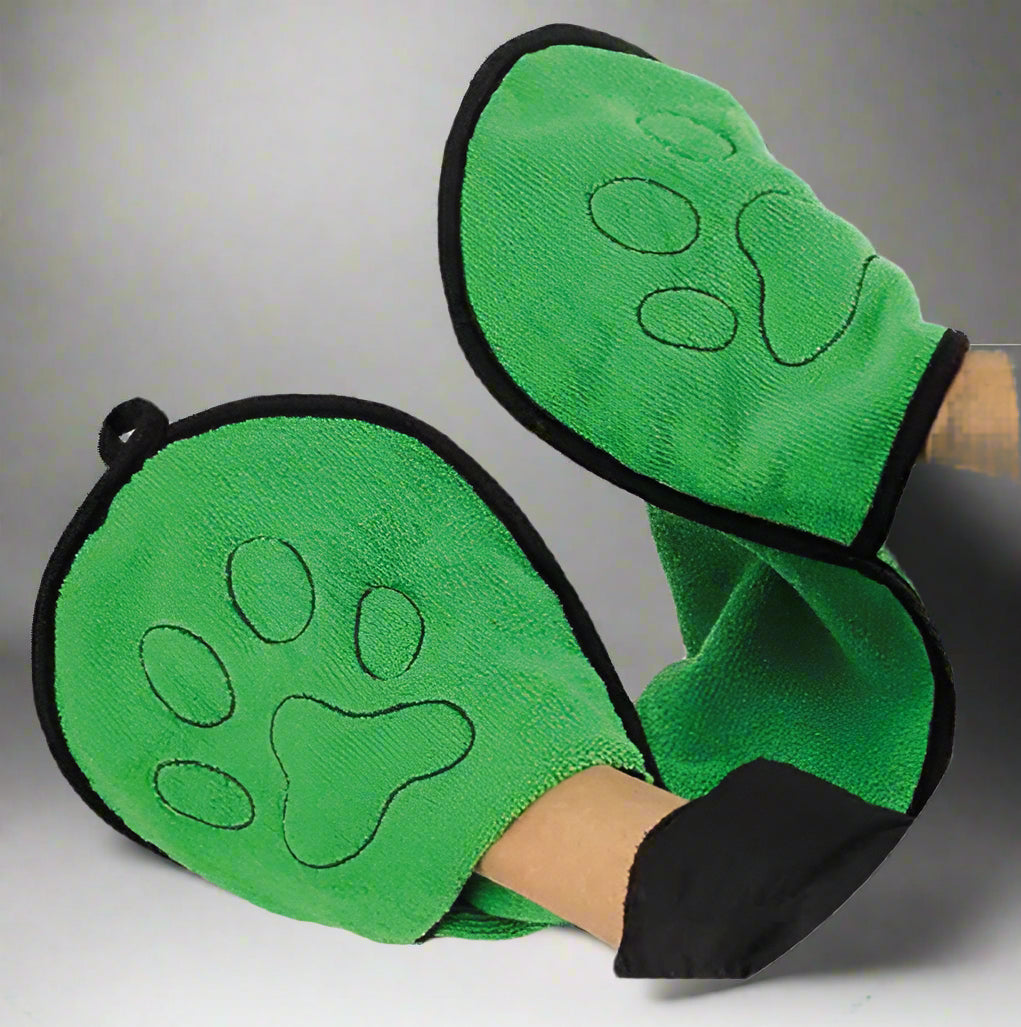 Benat Pets. Dog Bath Towel Double Drop Pocket Design