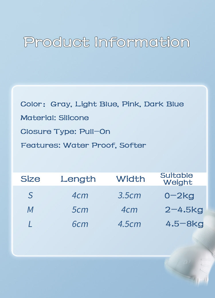 Dog Rain Boots 4Pcs Pet Dog Puppy Warm Waterproof Silicone Non-Slip Rain Boots Footwear Shoes Dog Cat Pet Toy Dog Rain Boots - Dog Rain Shoes, Cat Rain Boots, Waterproof Foot Cover, Soft Bottom Shoes