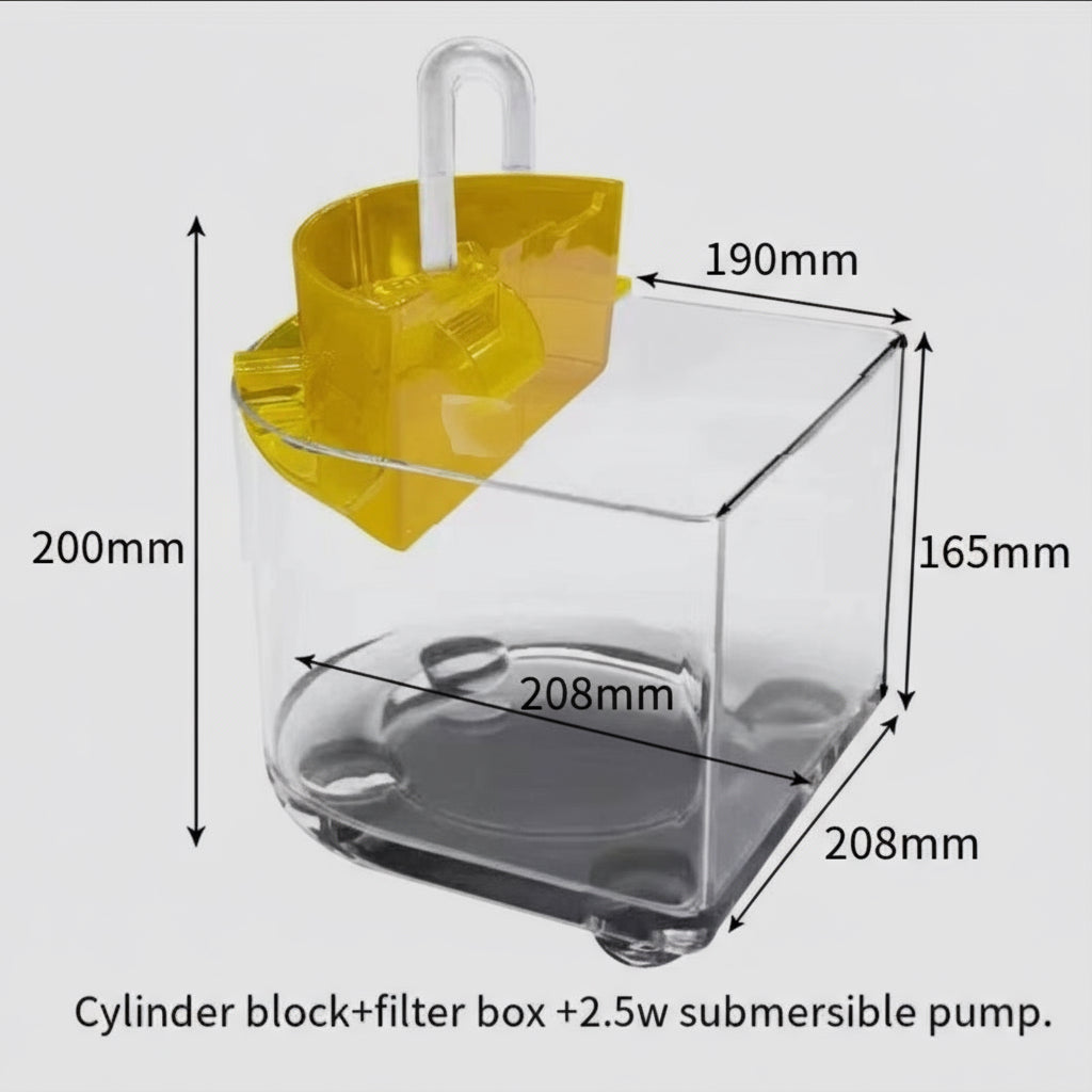 Aquarium Small Fish Tank Silent Oxygen Filter Mini Ecological Ultra-White Plastic Tank Living Room Fish Tank Aquarium Accessorie