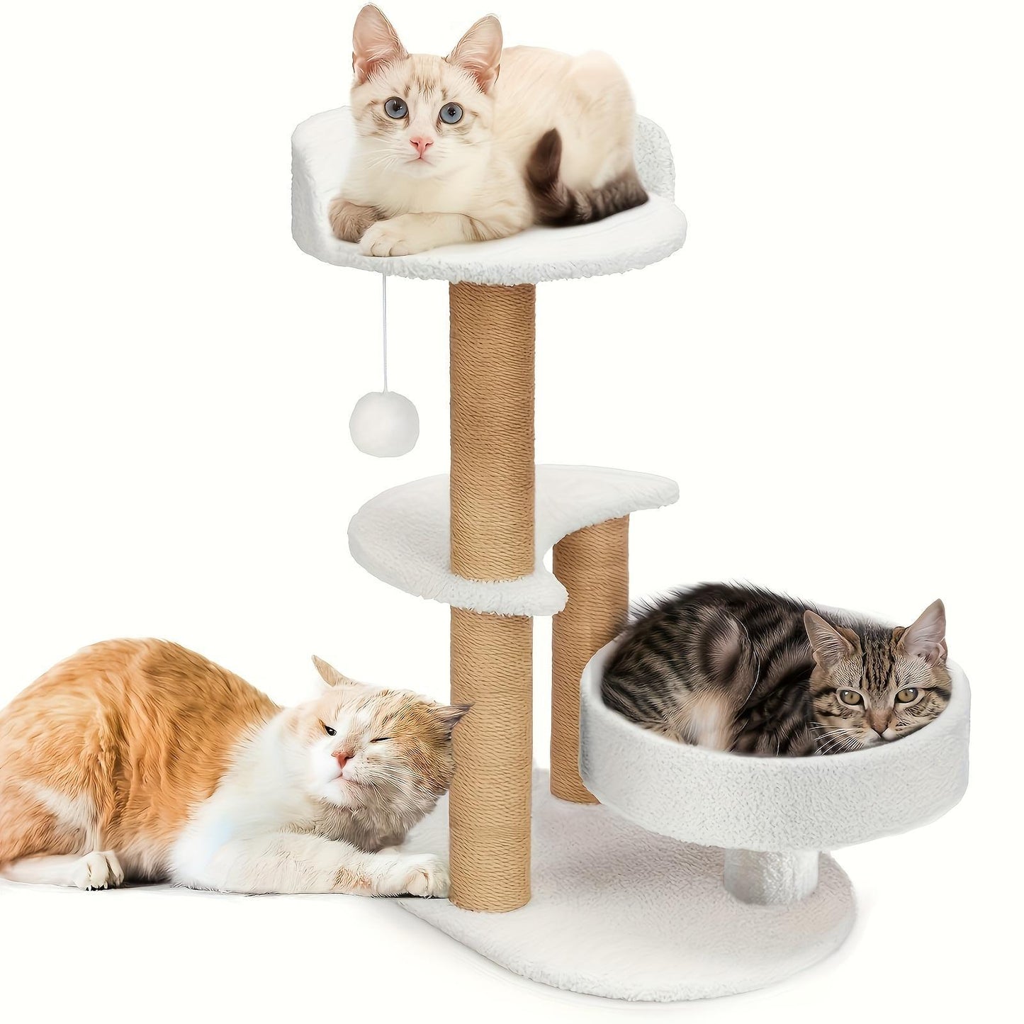 Multi-layer Cat Tree Indoor Cat Furniture | Scratching Post And Interactive Ball Toy Great Value Pet Consumption Tree