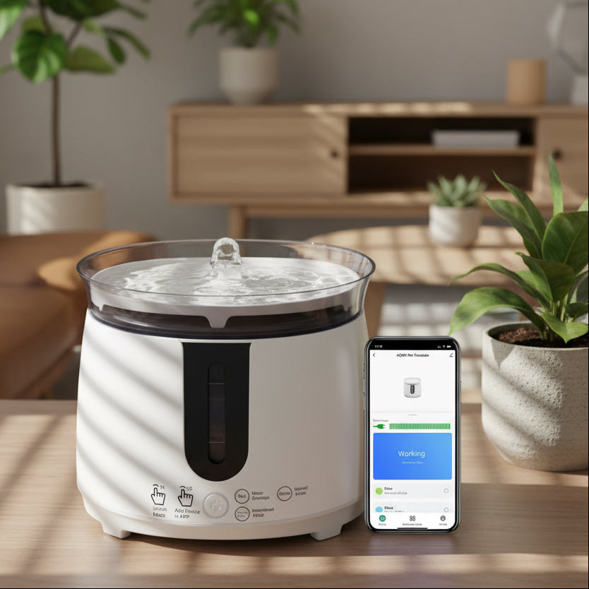 Cat Water Fountain Auto Filter Wireless Smart Pet Cat Drinker Bowl 2L Recirculate Filtring Drinker for Cats Pet Water Dispenser
